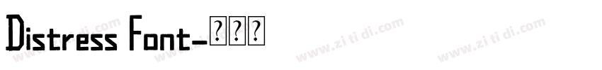 Distress Font字体转换 Distress Font字体转换